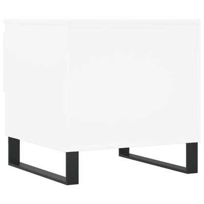 Tables basses 2 pcs blanc 50x46x50 cm bois d’ingénierie - Tables basses