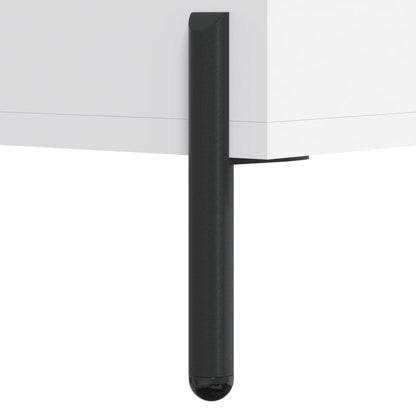 Tables basses 2 pcs blanc 50x50x40 cm bois d’ingénierie - Tables basses