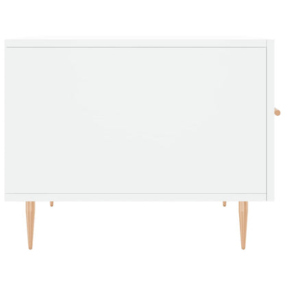 Tables basses 2 pcs blanc 50x50x40 cm bois d’ingénierie - Tables basses