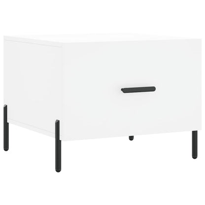 Tables basses 2 pcs blanc 50x50x40 cm bois d’ingénierie - Tables basses