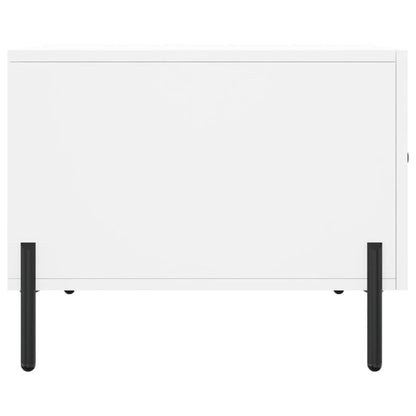 Tables basses 2 pcs blanc 50x50x40 cm bois d’ingénierie - Tables basses