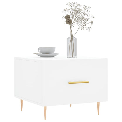 Tables basses 2 pcs blanc 50x50x40 cm bois d’ingénierie - Tables basses