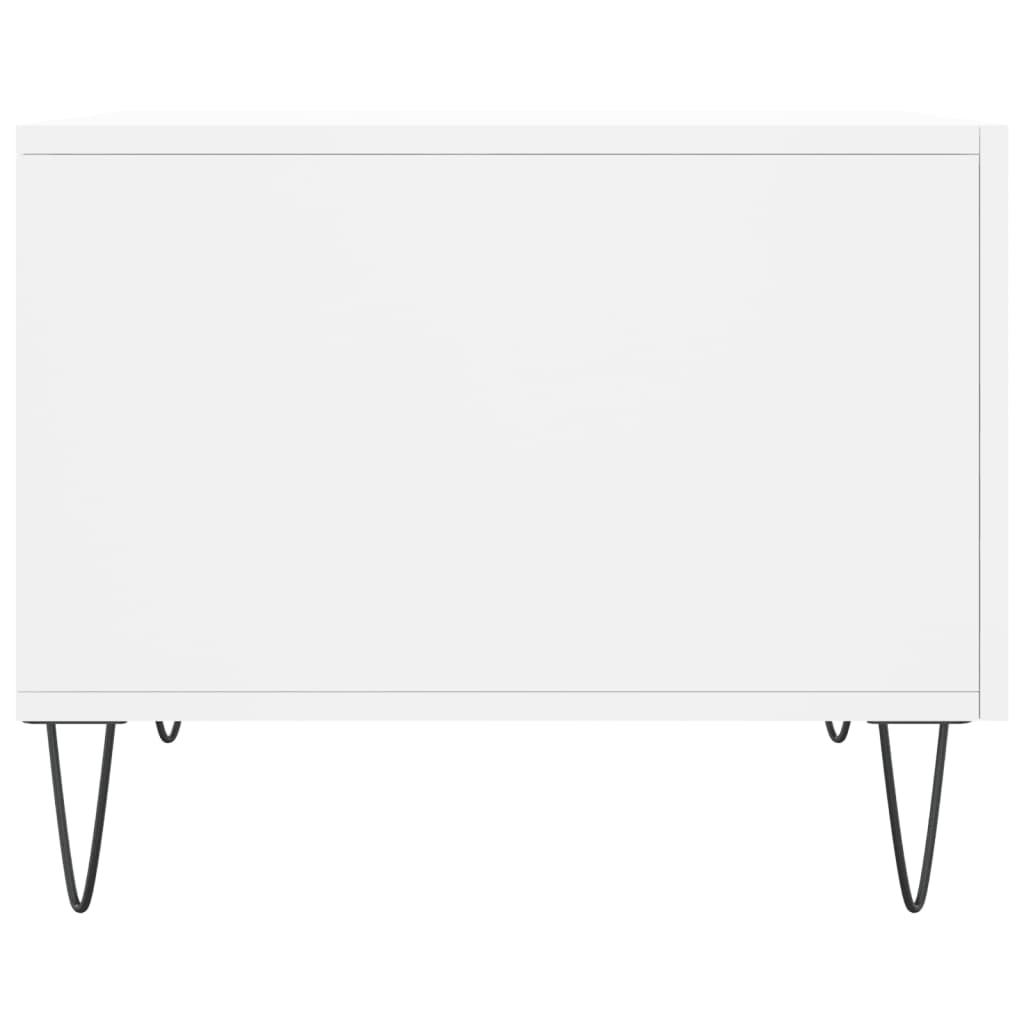 Tables basses 2 pcs blanc 50x50x40 cm bois d’ingénierie - Tables basses