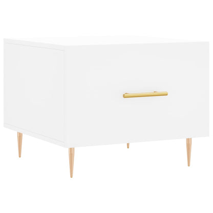 Tables basses 2 pcs blanc 50x50x40 cm bois d’ingénierie - Tables basses
