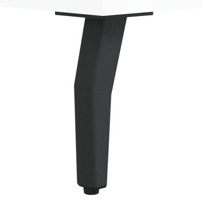 Tables basses 2 pcs blanc brillant 50x50x40cm bois d’ingénierie - Tables basses