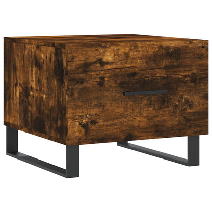 Tables basses 2 pcs chêne fumé 50x50x40 cm bois d’ingénierie - Tables basses