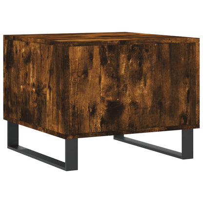 Tables basses 2 pcs chêne fumé 50x50x40 cm bois d’ingénierie - Tables basses