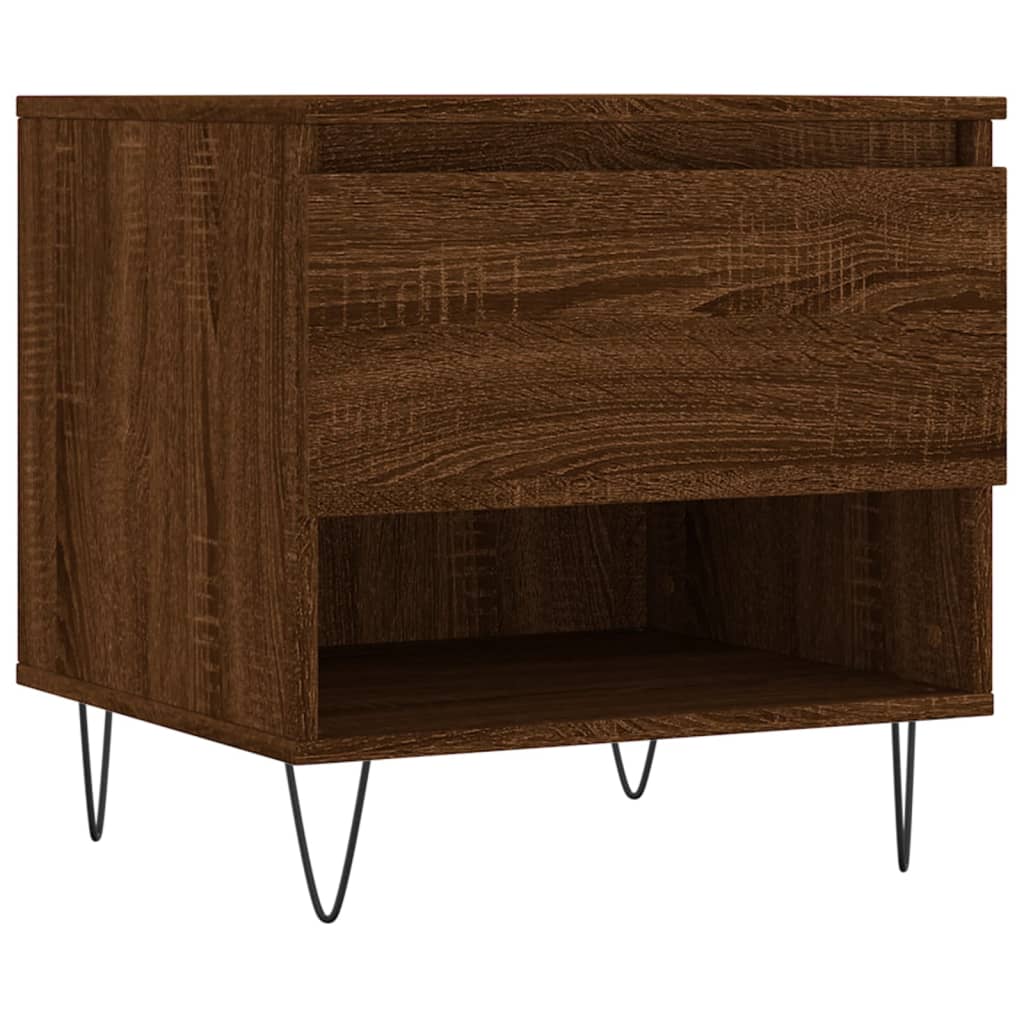 Tables basses 2 pcs chêne marron 50x46x50 cm bois d’ingénierie - Tables basses