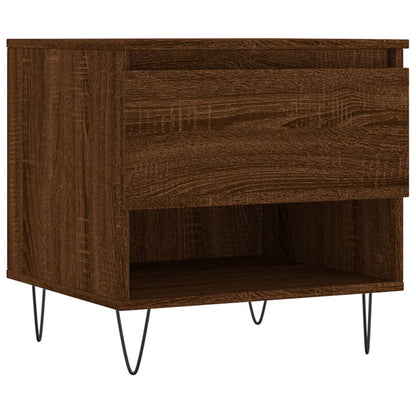 Tables basses 2 pcs chêne marron 50x46x50 cm bois d’ingénierie - Tables basses