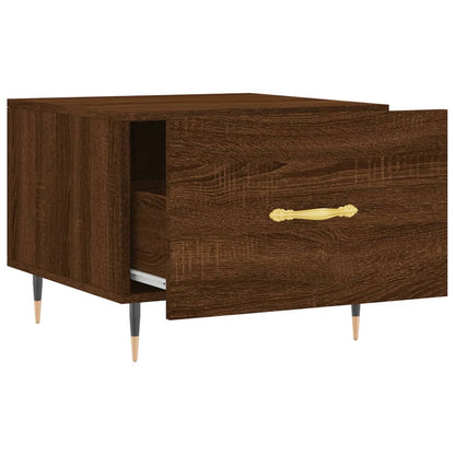 Tables basses 2 pcs chêne marron 50x50x40 cm bois d’ingénierie - Tables basses