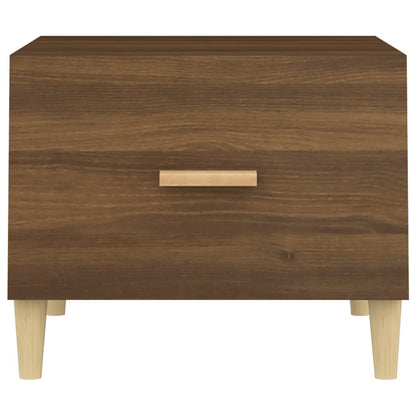 Tables basses 2 pcs chêne marron 50x50x40 cm bois d’ingénierie - Tables basses