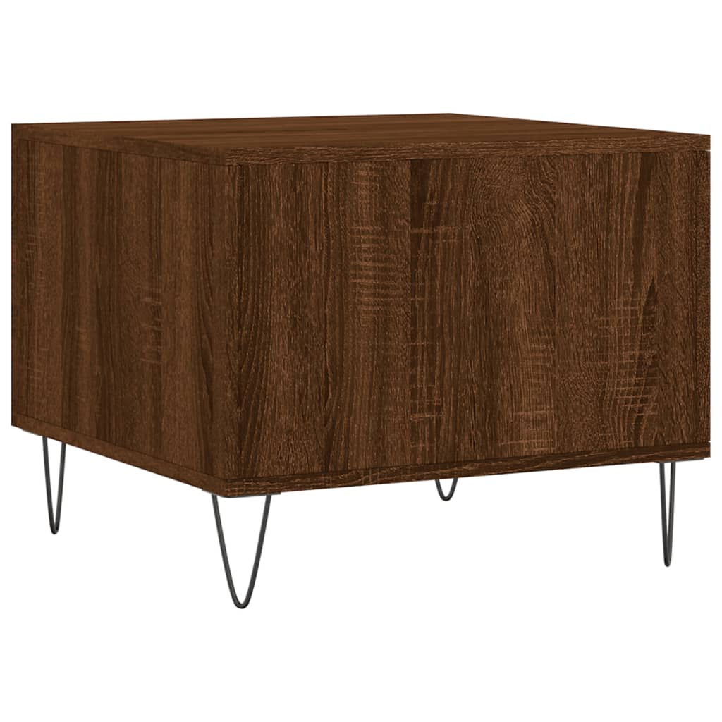 Tables basses 2 pcs chêne marron 50x50x40 cm bois d’ingénierie - Tables basses