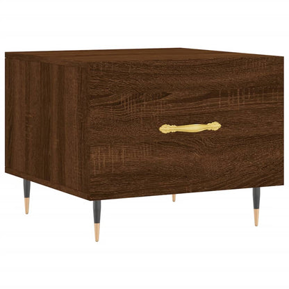 Tables basses 2 pcs chêne marron 50x50x40 cm bois d’ingénierie - Tables basses