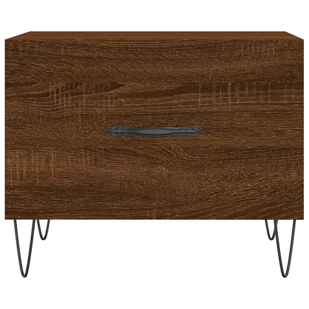 Tables basses 2 pcs chêne marron 50x50x40 cm bois d’ingénierie - Tables basses