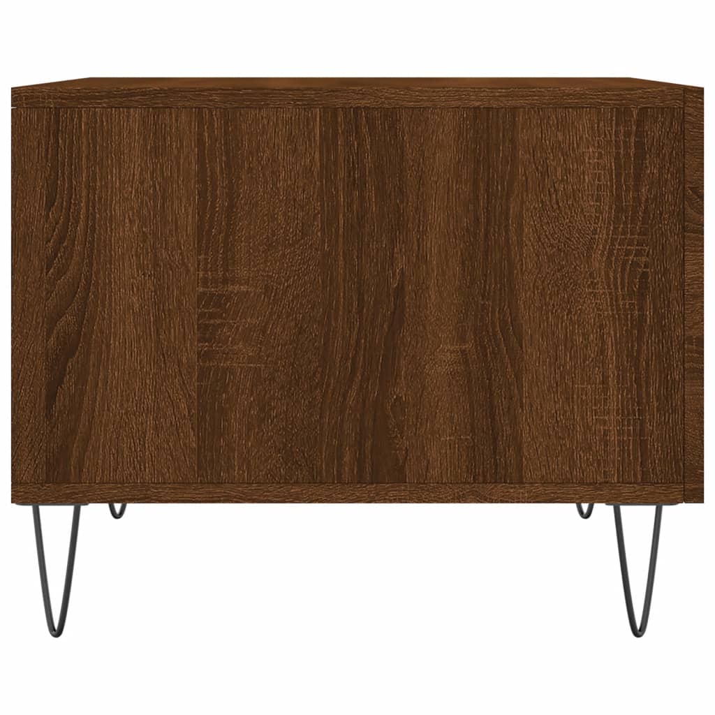 Tables basses 2 pcs chêne marron 50x50x40 cm bois d’ingénierie - Tables basses