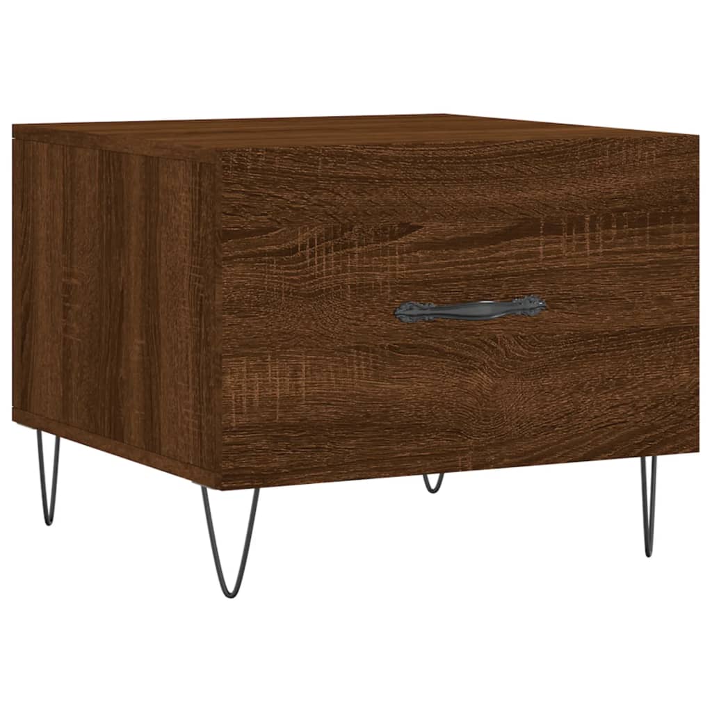 Tables basses 2 pcs chêne marron 50x50x40 cm bois d’ingénierie - Tables basses