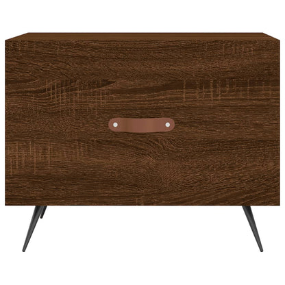 Tables basses 2 pcs chêne marron 50x50x40 cm bois d’ingénierie - Tables basses