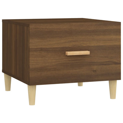 Tables basses 2 pcs chêne marron 50x50x40 cm bois d’ingénierie - Tables basses