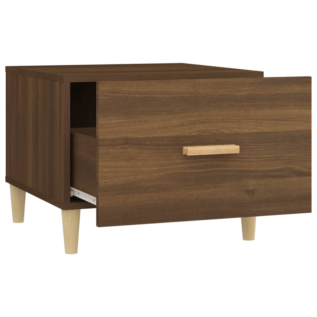 Tables basses 2 pcs chêne marron 50x50x40 cm bois d’ingénierie - Tables basses