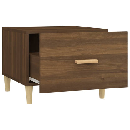 Tables basses 2 pcs chêne marron 50x50x40 cm bois d’ingénierie - Tables basses