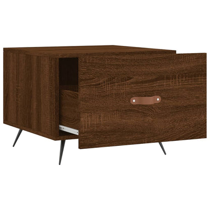 Tables basses 2 pcs chêne marron 50x50x40 cm bois d’ingénierie - Tables basses
