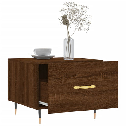 Tables basses 2 pcs chêne marron 50x50x40 cm bois d’ingénierie - Tables basses