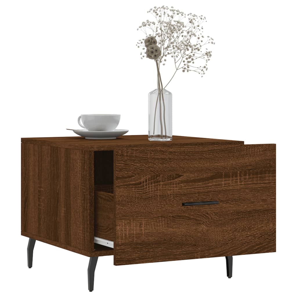 Tables basses 2 pcs chêne marron 50x50x40 cm bois d’ingénierie - Tables basses