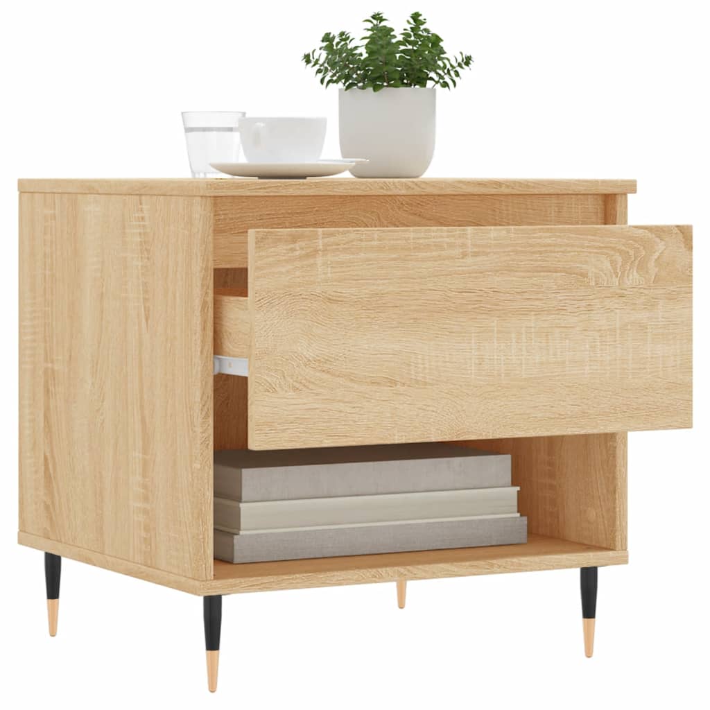 Tables basses 2 pcs chêne sonoma 50x46x50 cm bois d’ingénierie - Tables basses