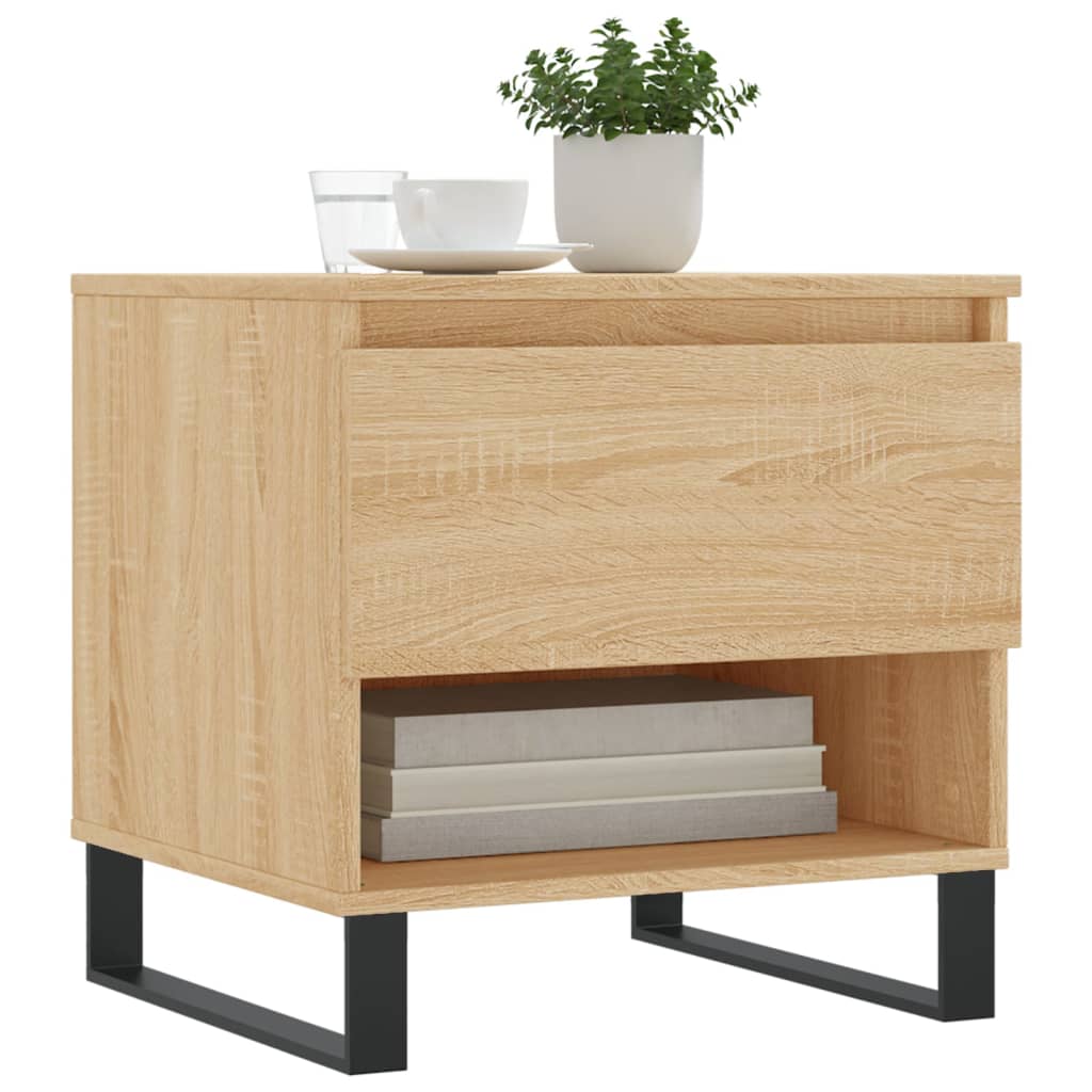 Tables basses 2 pcs chêne sonoma 50x46x50 cm bois d’ingénierie - Tables basses