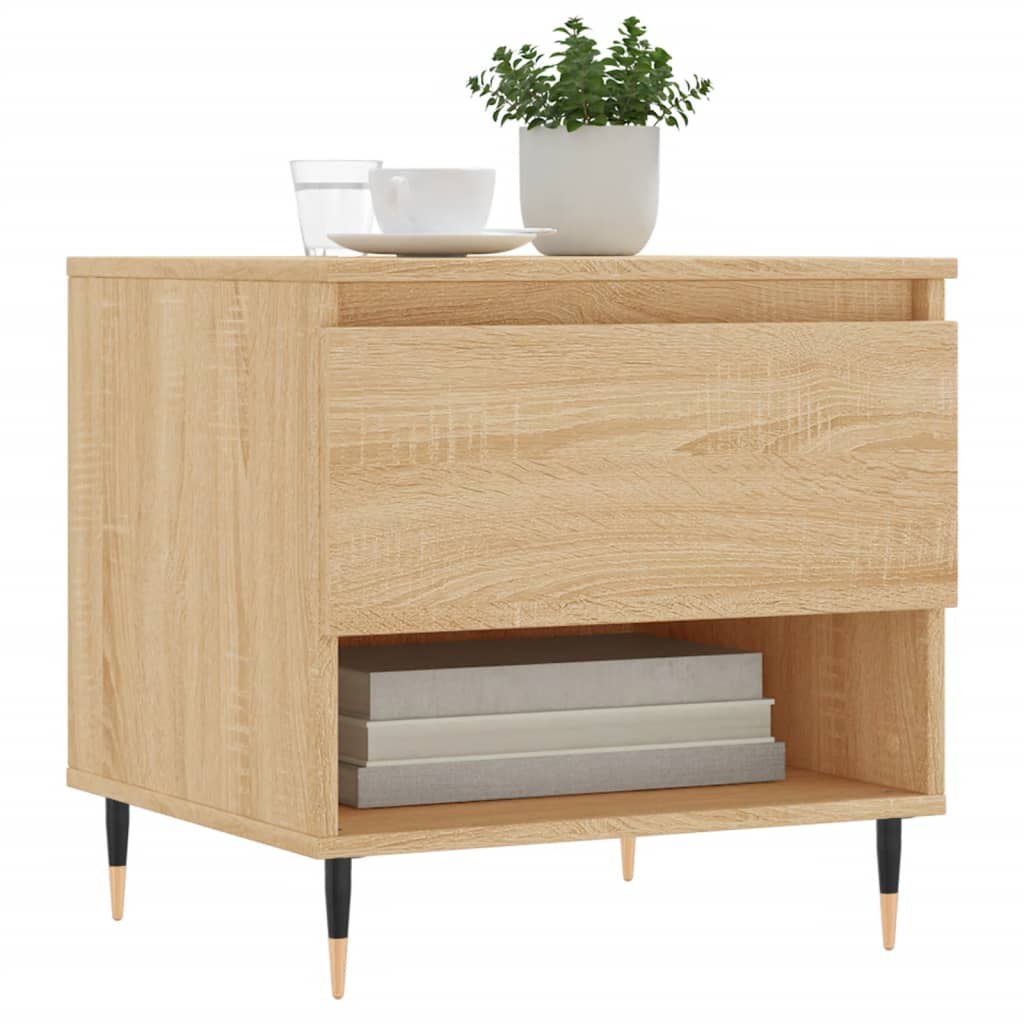 Tables basses 2 pcs chêne sonoma 50x46x50 cm bois d’ingénierie - Tables basses