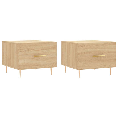 Tables basses 2 pcs chêne sonoma 50x50x40 cm bois d’ingénierie - Tables basses
