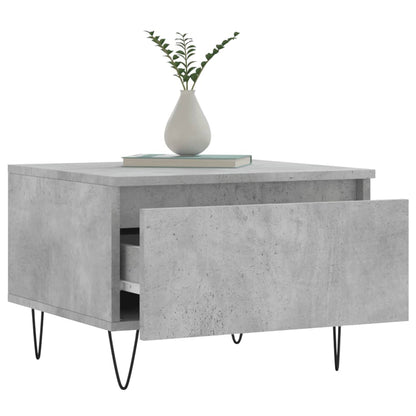 Tables basses 2 pcs gris béton 50x46x35 cm bois d’ingénierie - Tables basses