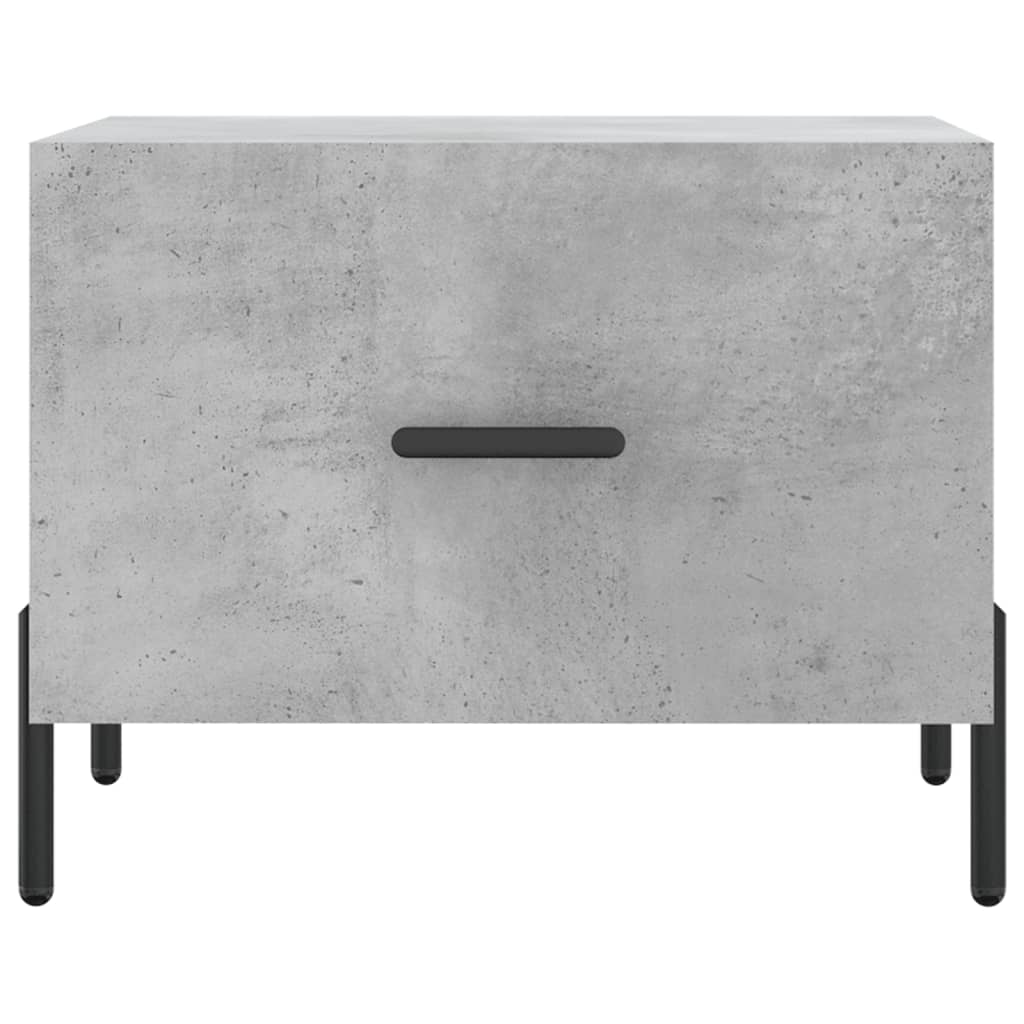 Tables basses 2 pcs gris béton 50x50x40 cm bois d’ingénierie - Tables basses