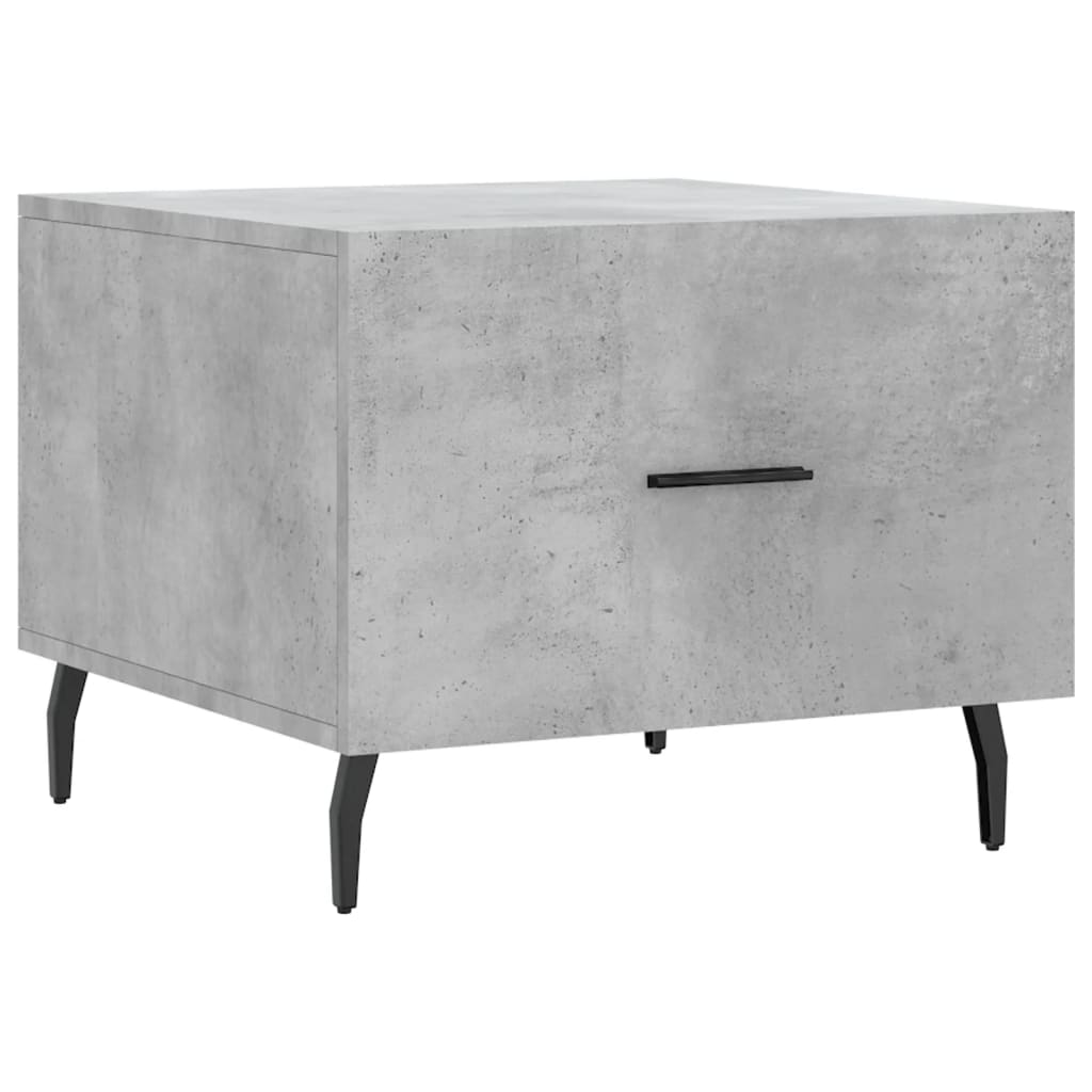 Tables basses 2 pcs gris béton 50x50x40 cm bois d’ingénierie - Tables basses