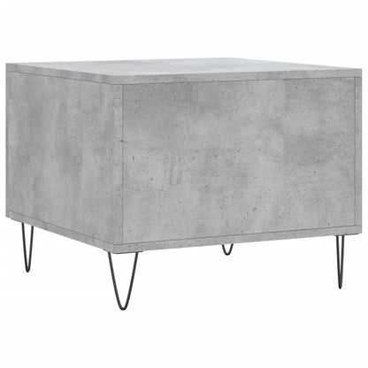 Tables basses 2 pcs gris béton 50x50x40 cm bois d’ingénierie - Tables basses
