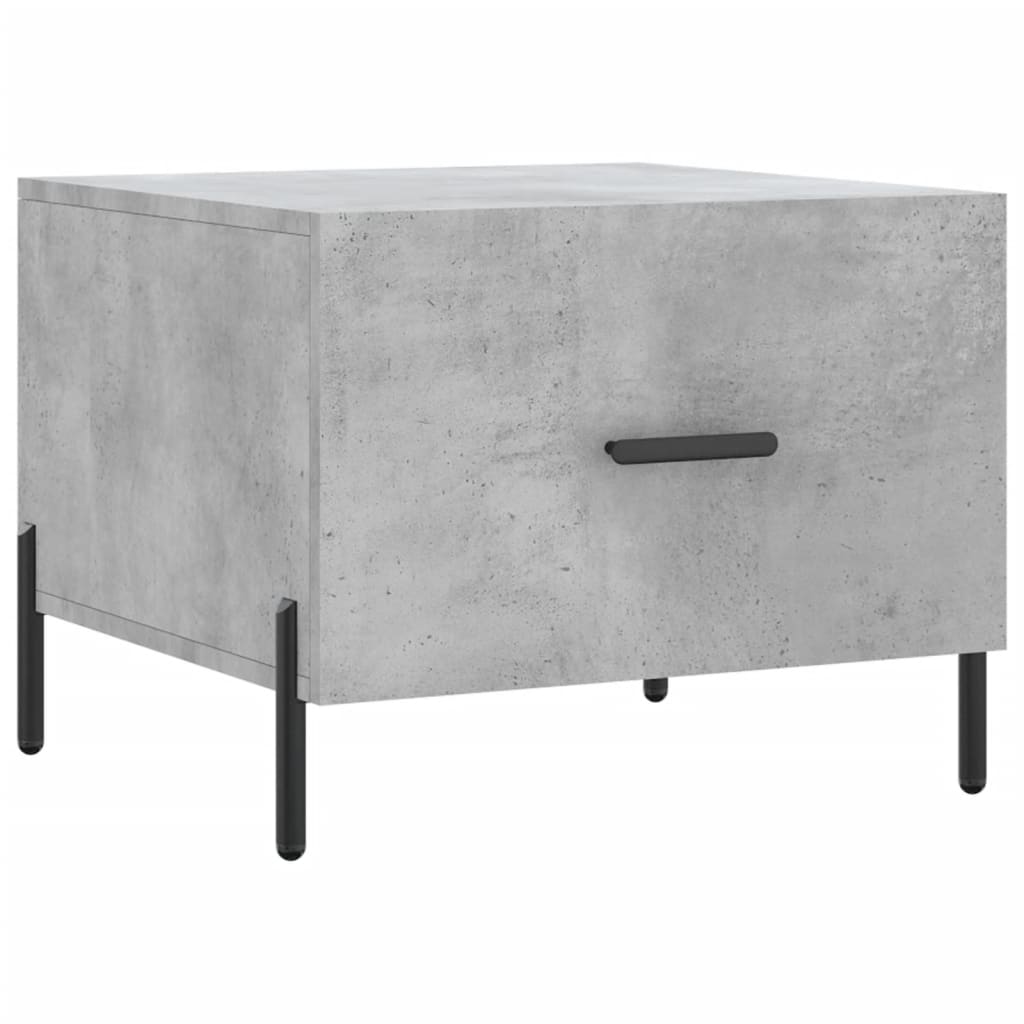 Tables basses 2 pcs gris béton 50x50x40 cm bois d’ingénierie - Tables basses