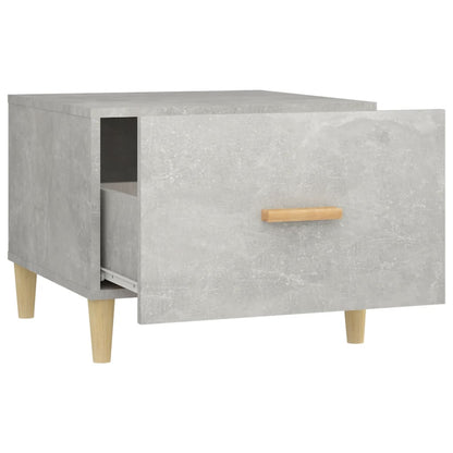 Tables basses 2 pcs gris béton 50x50x40 cm bois d’ingénierie - Tables basses
