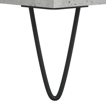 Tables basses 2 pcs gris béton 50x50x40 cm bois d’ingénierie - Tables basses