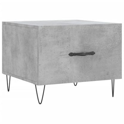 Tables basses 2 pcs gris béton 50x50x40 cm bois d’ingénierie - Tables basses