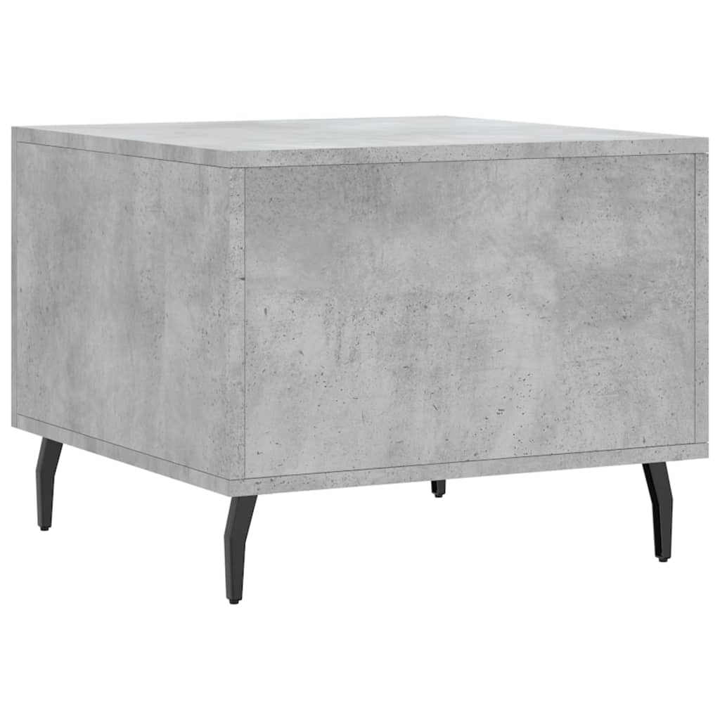 Tables basses 2 pcs gris béton 50x50x40 cm bois d’ingénierie - Tables basses