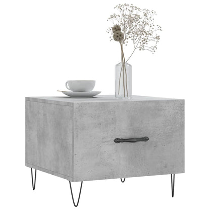 Tables basses 2 pcs gris béton 50x50x40 cm bois d’ingénierie - Tables basses