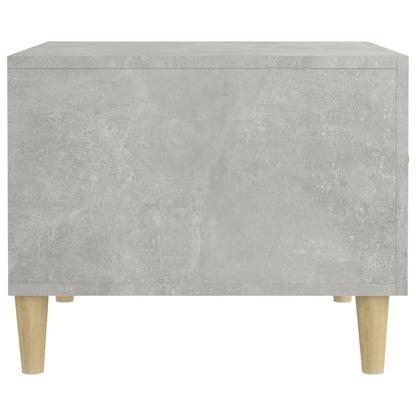 Tables basses 2 pcs gris béton 50x50x40 cm bois d’ingénierie - Tables basses