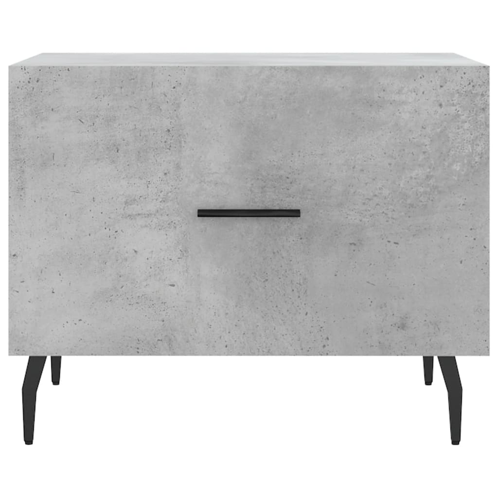 Tables basses 2 pcs gris béton 50x50x40 cm bois d’ingénierie - Tables basses