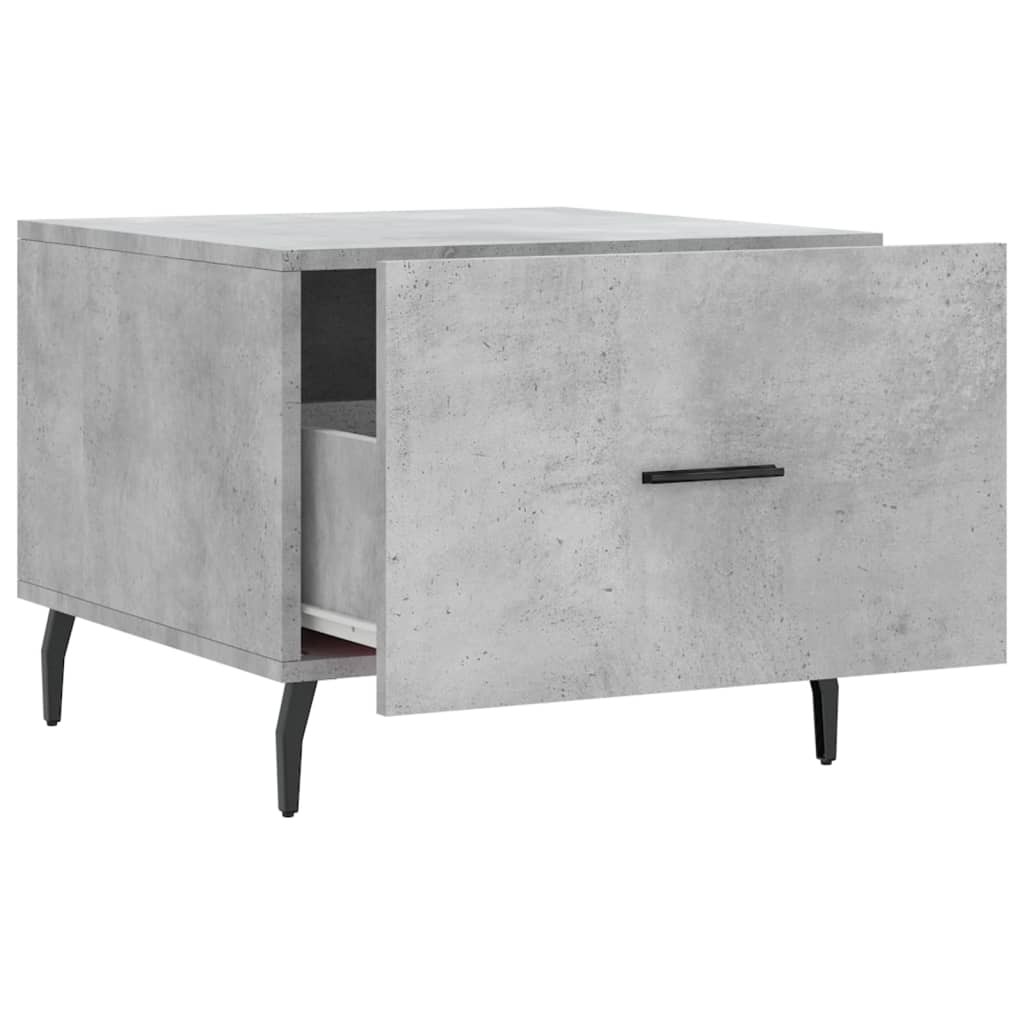 Tables basses 2 pcs gris béton 50x50x40 cm bois d’ingénierie - Tables basses
