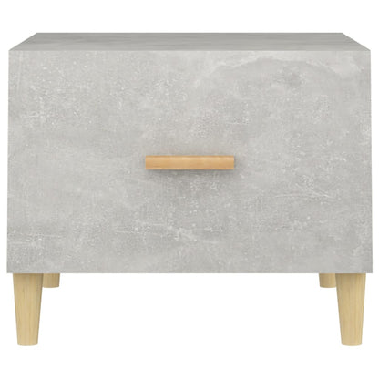 Tables basses 2 pcs gris béton 50x50x40 cm bois d’ingénierie - Tables basses