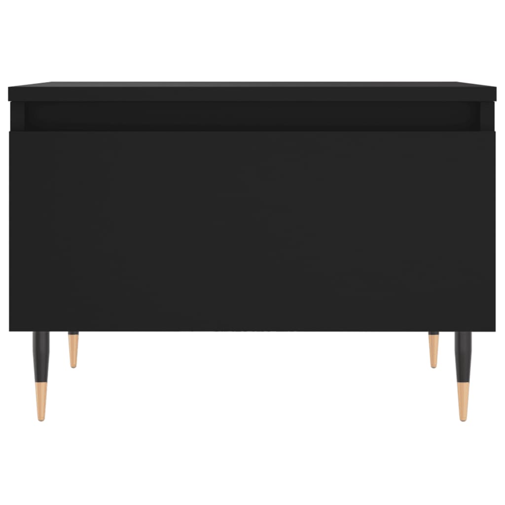 Tables basses 2 pcs noir 50x46x35 cm bois d’ingénierie - Tables basses
