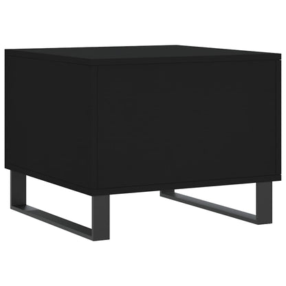 Tables basses 2 pcs noir 50x50x40 cm bois d’ingénierie - Tables basses