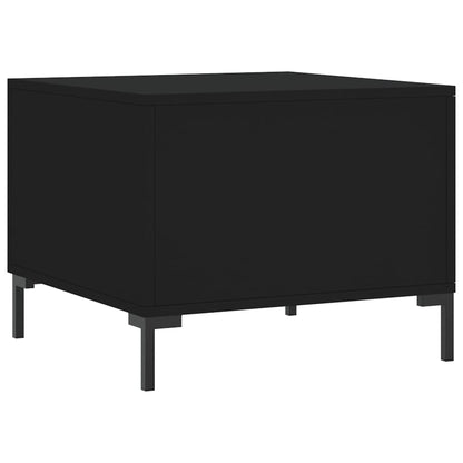 Tables basses 2 pcs noir 50x50x40 cm bois d’ingénierie - Tables basses