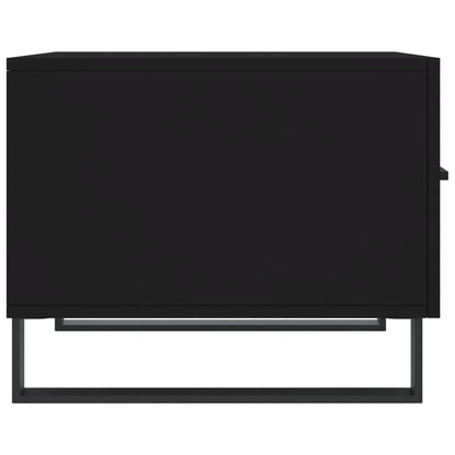 Tables basses 2 pcs noir 50x50x40 cm bois d’ingénierie - Tables basses