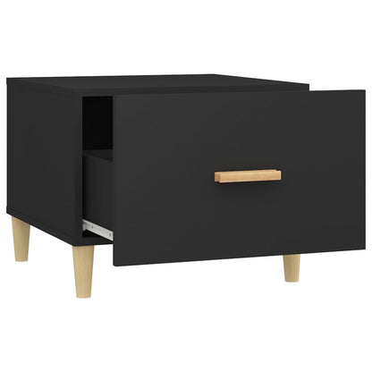 Tables basses 2 pcs noir 50x50x40 cm bois d’ingénierie - Tables basses